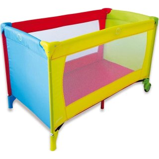 Cuna de viaje multicolor