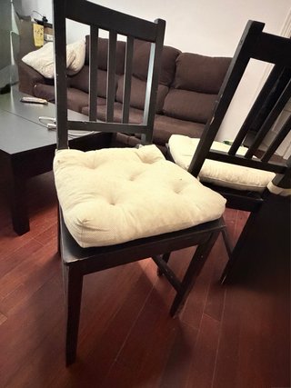 2 Sillas de salón negras
