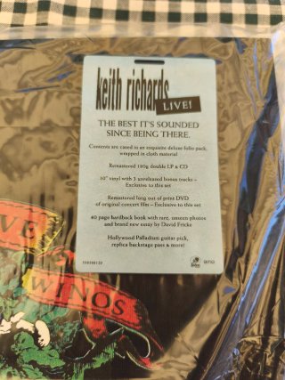 Keith Richards. The Xpensive Winos. Live box