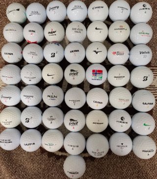 50 Bolas de Golf Variadas