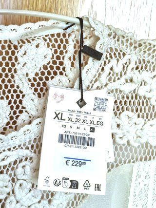 Zara T.XL Vestido LTD. EDITION Bordado Abalorio