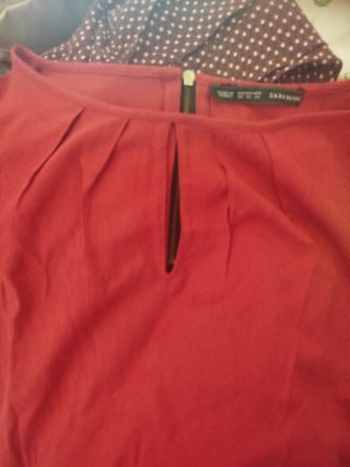 Camisa Zara Basic sin mangas roja Talla xs