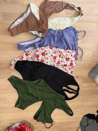 Lote 5 bañadores mujer talla única