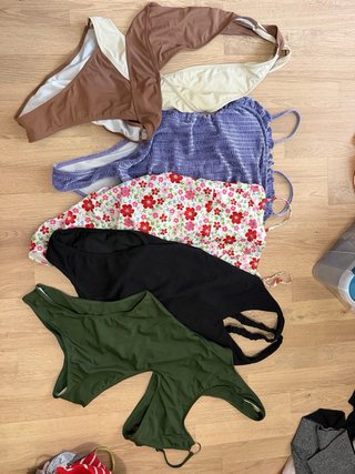 Lote 5 bañadores mujer talla única