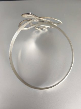 Pulsera Serpiente Plata Ley 925