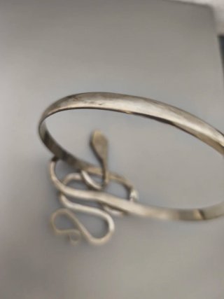 Pulsera Serpiente Plata Ley 925