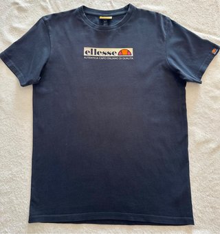 Camiseta Ellesse Azul Marino Talla S 100% algodón
