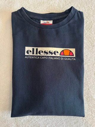 Camiseta Ellesse Azul Marino Talla S 100% algodón