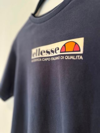 Camiseta Ellesse Azul Marino Talla S 100% algodón