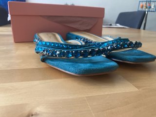 Sandalias Alma en Pena Azules Joyas