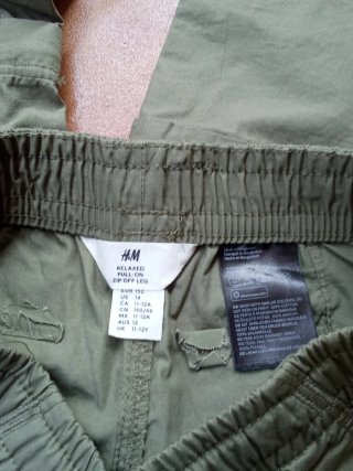 Pantalón cargo niño verde. Talla 14 años