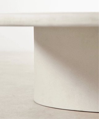Mesa centro microcemento beige - Nueva