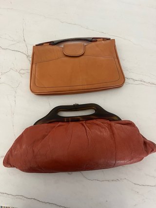 Bolsos Vintage Fulvia Marrón y Blanco