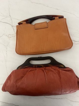 Bolsos Vintage Fulvia Marrón y Blanco