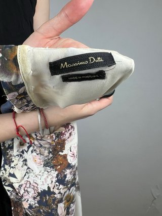 Vestido Massimo Dutti floral Talla S