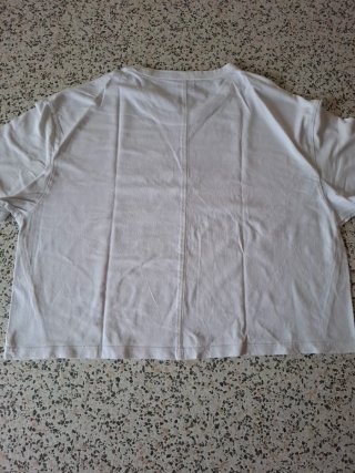 T-shirt Bershka bianca taglia L