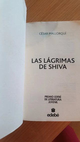 Libro lectura 1o ESO - Las lágrimas de Shiva