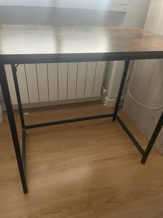 Mesa escritorio madera y metal