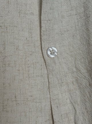 Camisa de lino beige