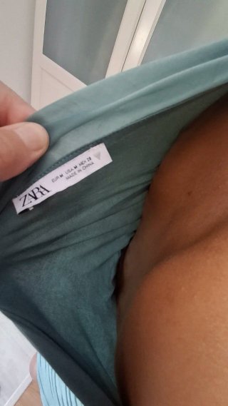 Vestido cóctel asimétrico talla S