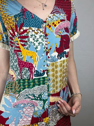 Vestido de verano estampado S