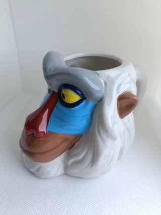Taza 3D Mono Rafiki El Rey León Cerámica