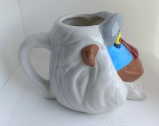 Taza 3D Mono Rafiki El Rey León Cerámica