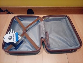 Maleta de cabina FUEGER azul y neceser