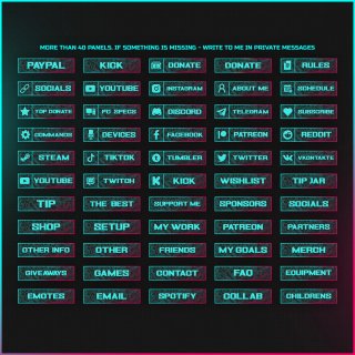 Overlay Stream Neon Estilo Topografico
