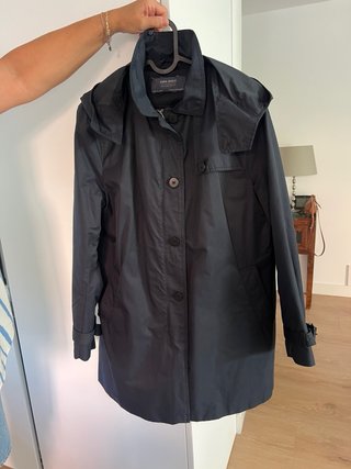 Gabardina ZARA Azul Marino