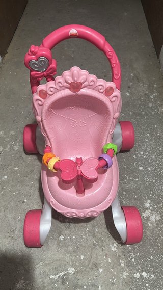 Moto correpasillos rosa