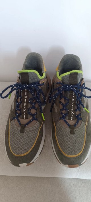 Zapatillas Munich Verde y Amarillo Talla X