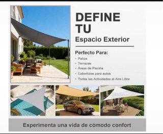2 Toldos Vela Rectangular 5x3,5m Gris