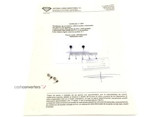 pendientes oro 18k con piedra con diamante,zafiro
