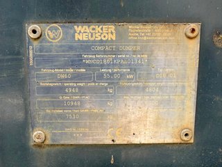 WACKER NEUSON DW60 **MATRICULADO**