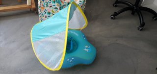Flotador bebé natación con toldo