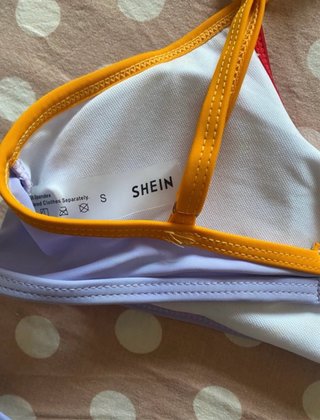 Bikini Shein vita alta sgambato taglia S