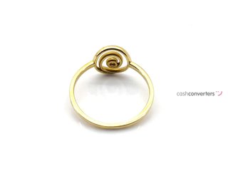 sortija oro 18k con piedra con circonita