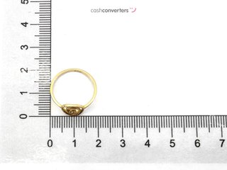 sortija oro 18k con piedra con circonita