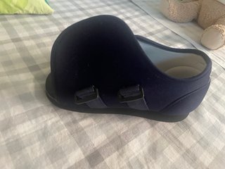 Zapato post operatorio azul