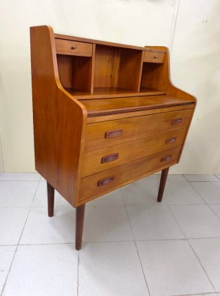 Cómoda escritorio de teca vintage Mid Century