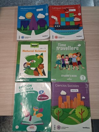 Vendo libros 3 Primaria Colegio Sancho II Zamora