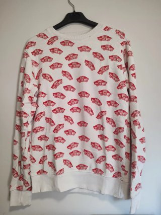 Sudadera Vans Blanca Estampada