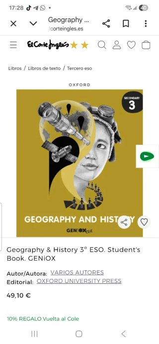 Geography & History 3º ESO. Student's Book. GENiOX