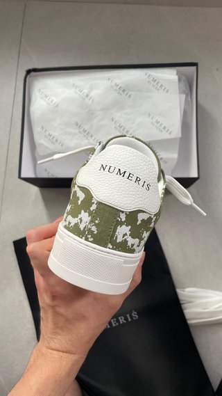 Zapatillas Numeris Verde y Blanco