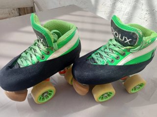 Patines de hockey SIOUX verdes Número 33-34 aprox