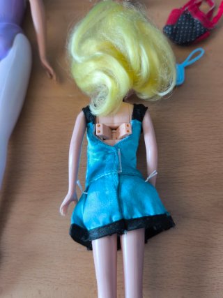Lote de muñecas y accesorios