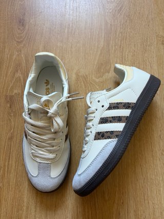 Adidas Samba Blancas Marrones