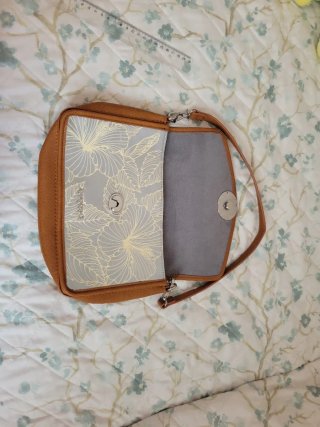 Bolso Desigual Mediano Floral Marrón Gris