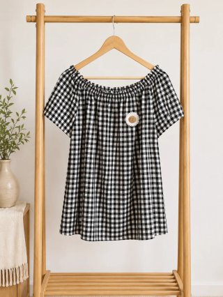 Blusa Vichy nueva